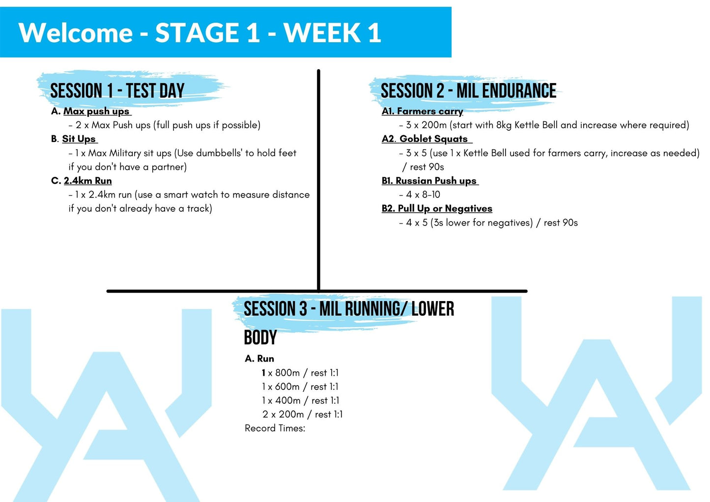 First Responder Fitness Prep Program